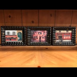 Three 9 1/2” X 7 1/2” Wall Decor sold together